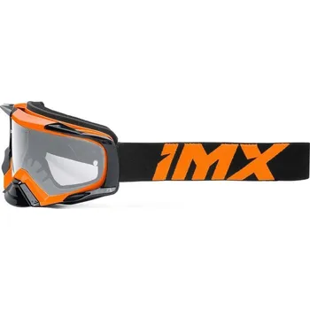 Motocyklové brýle IMX DUST ORANGE MATT/BLACK brýle - sklo DARK SMOKE + CLEAR (2 SZYBY W ZESTAWIE)