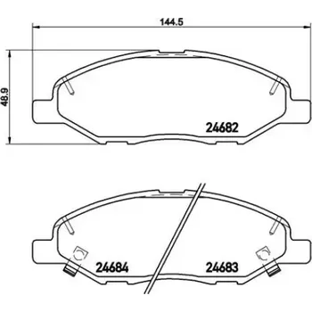 Brzdová destička BREMBO Sada brzdových doštiček P56 088