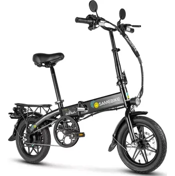 Elektrokolo Ultralehké skládací elektrokolo SAMEBIKE Yinyu 14 Černá