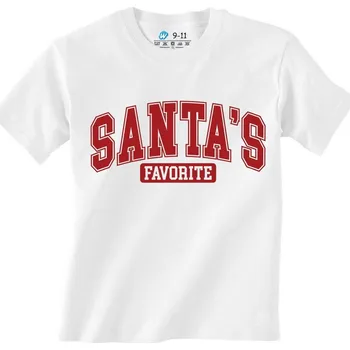 Dívčí tričko Dětské tričko Santa’s Favorite (Barva: Bílá)
