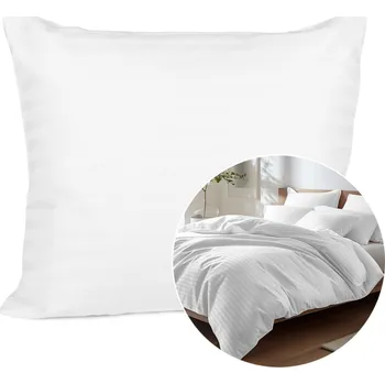 Povlak na dekorativní polštářek SATÉNOVÝ POVLAK NA POLŠTÁŘ CIZGILI 70X80 CM EXCLUSIVE BÍLÁ