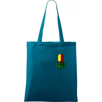 Prší - Žaludy - Taška bavlněná - 42 x 38 cm ( Petrolejová )