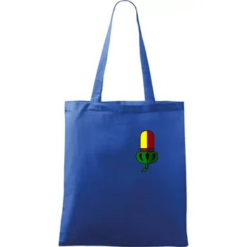 Nákupní taška Prší - Žaludy - Taška bavlněná - 42 x 38 cm ( Královská modrá )