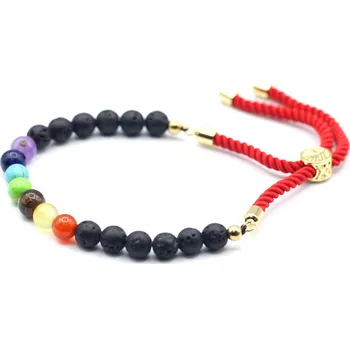 Náramek Pánský náramek Ancient Wisdom s přírodními kameny 20 cm