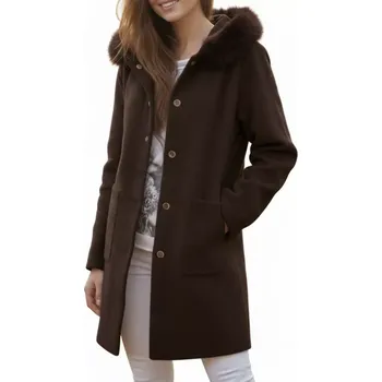 Dívčí bunda Dámská zimní kabát Kamaella hnědá