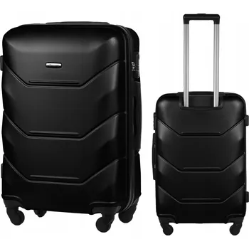 Tvrdý kufr DIAMOND střední černý ABS na kolečkách se zámkem 57 l