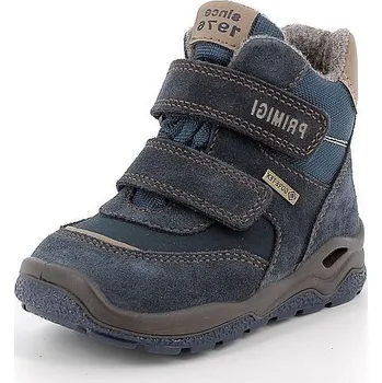 Dětská treková obuv PRIMIGI chlapecká kotníková obuv 8863700 tmavě modrá GORETEX 28