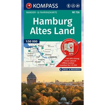 KOMPASS Wanderkarte 726 Hamburg, Altes Land 1:50.000