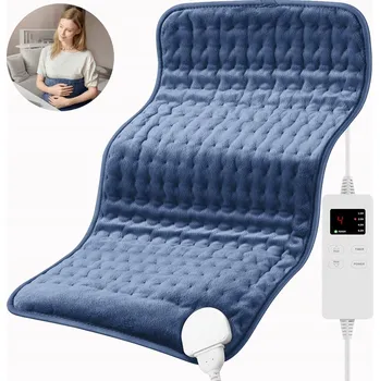 Polštář Hřejivá dečka/podložka na záda, krk, ramena a břicho, modrá, 30x60 cm