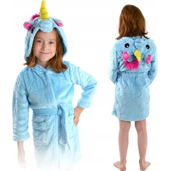 Dámské oblečení Dětský župan jednorožec pro dívky, modrý pegas, velikost 104