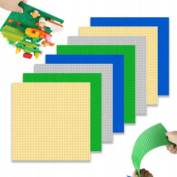 ostatní stavebnice 8 KUSŮ Stavební deska pro kostky city classic podložka 4 Čtyři barvy