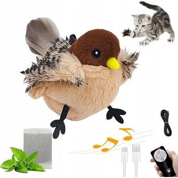 Hračka pro kočku Interaktivní USB Hračka Létající Pták, DÁREK K VELIKONOCŮM PRO KOČKY