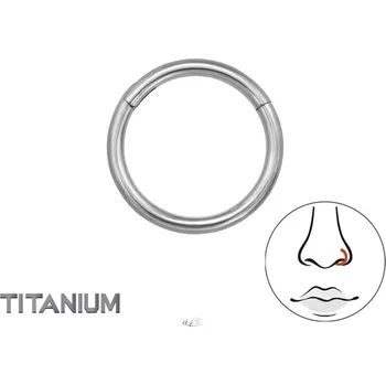 Piercing Prosperk Náušnice titanový kroužek do nosu