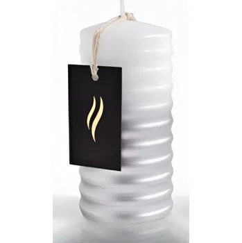 Svíčka Parafínová svíčka Kler 10 cm bílá