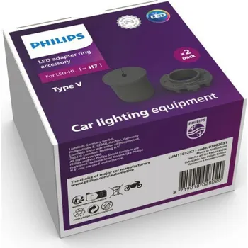 Povinná bezpečnostní výbava Philips LED montážní kroužky [~H7] Type V - pro LED HL 2ks 11022X2