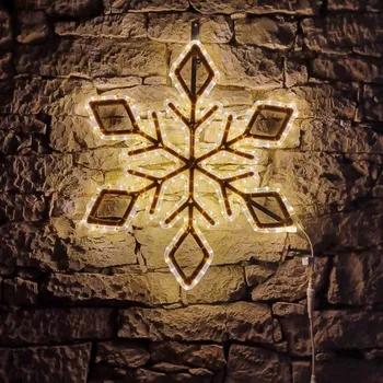 Vánoční stromek DECOLED LED světelná vločka IX, sada na VO 3D tisk, 72 cm, teple bílá