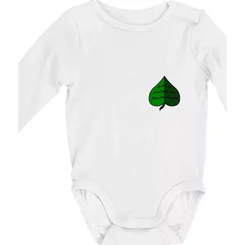 Kojenecký body Prší - Zelený - Body kojenecké s dlouhým rukávem - Dlouhý r. do 3 měs ( Bílá )