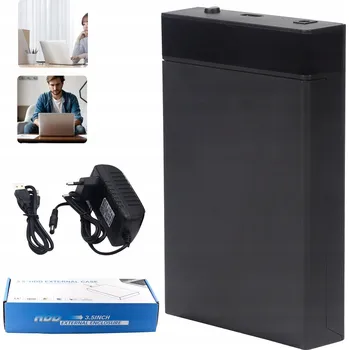 POUZDRO DISKU 2,5/3,5'' KAPSA SSD HDD SATA ADAPTÉR USB 3.0 POUZDRO 5 Gbps