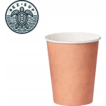 Jednorázové nádobí Papírový kelímek PLASTIC FREE Kraft 300 ml – BEZ POPLATKU SUP