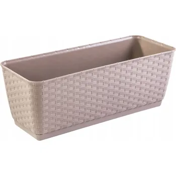 Květináč Balkonový truhlík 38,6 x 15,4 cm plast