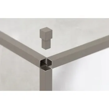 Stavební profil ROHOVÁ SPOJKA PRO PROFILY AIQ ŠEDÁ MATNÁ kostka 10,5 mm