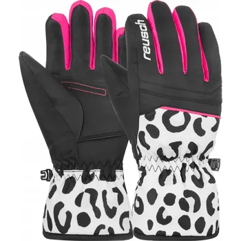 Rukavice Rukavice pro dívky REUSCH Alan Junior bílá černá růžová panter 6