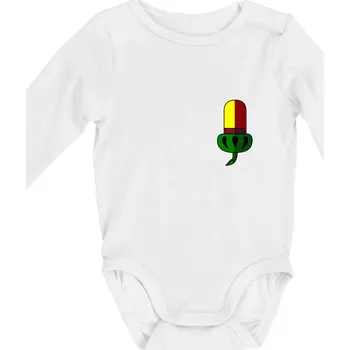 Kojenecký body Prší - Žaludy - Body kojenecké s dlouhým rukávem - Dlouhý r. do 3 měs ( Bílá )