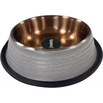 Miska pro psa A.K. for Pets B.V. Miska nerez protiskluz Quapas! bílá 1900ml A.K.