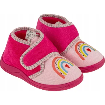 Dívčí obuv Dívčí papuče duha růžové BBS Shoes, velikost 25
