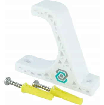 Věšák Univerzální krátký držák, věšák na motocyklová přilba / MTB / Cyklistický, BÍLÝ