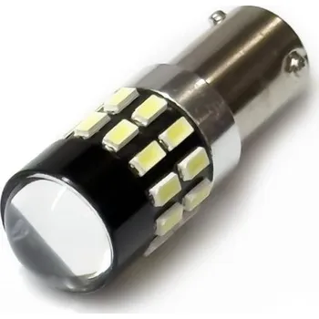 Autožárovka žárovka LED 12-24V 21W BAY9s čirá 30xSMD 3014