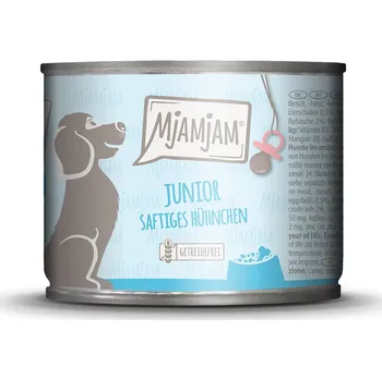 Krmivo pro kočku 6ks-6x200g MjAMjAM Junior šťavnaté kuře s vejcem vlhké krmivo pro psy