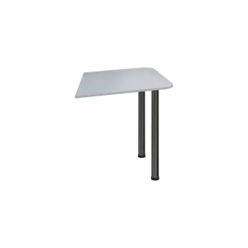 Stolová podnož EJZ 2 - 80 přístavba jednací, kovová podnož chrom, síla desky 25 mm, šedá