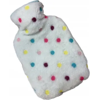 Termofor TERMOFOR NA VODU V PLYŠOVÉM OBALU GUMOVÁ OHŘÍVACÍ LÁHEV V SVETRU 1L