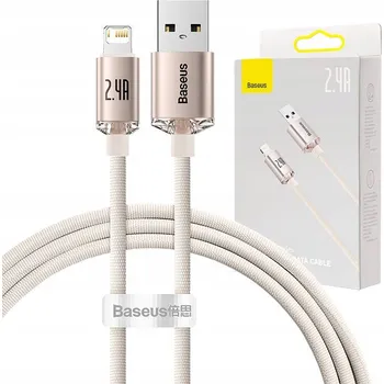 Datový kabel Kabel Baseus USB - Apple Lightning 1,2 m růžový