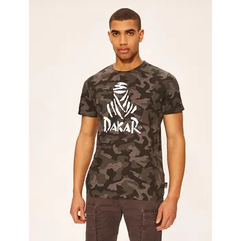 Moto dres Diverse extreme team - Rallye Dakar - tričko DKRCAMO barva hnědá L