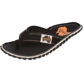 Moto obuv Gumbies Black černé textilní žabky flip-flop 37