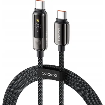 Datový kabel Kabel Toocki USB-C - USB-C 2 m černý