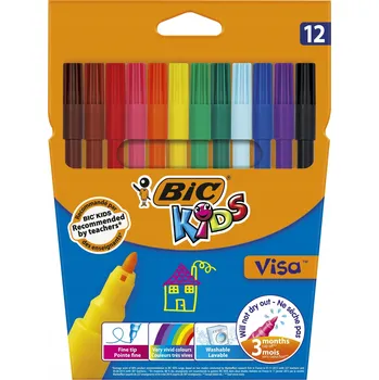 BIC Kids Fixy FIXY VISA Smazatelné 12 barev