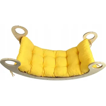 Dětská houpačka Montessori houpačka Polštář žluté, pro děti, velikost XL