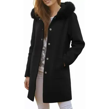 Dívčí bunda Dámská zimní kabát Kamaella černý