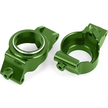 RC náhradní díl Traxxas závěs těhlice hliníkový zelený (levý a pravý) - TRA7832-GRN