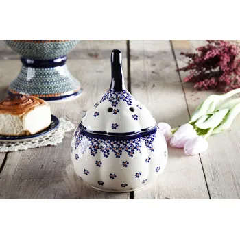 Dóza na potraviny Hrnec s česnekem Bolesławiec - dec. 882A