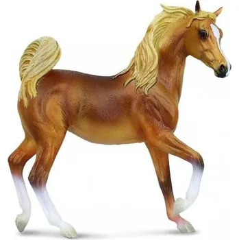 KOBYLA Arabského plemene FIGURKA KONĚ masti Golden Chestnut REALISTICKÁ Malá