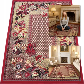 Koberec KOBEREC TRADIČNÍ VINTAGE ČERVENÝ KOBEREC VENEZIA KOBERCE DO OBÝVACÍHO POKOJE 80x250