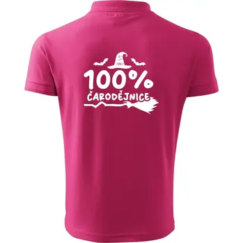 Pánská košile 100% čarodějnice - Polokošile pánská Pique Polo 203 - 2XL ( Purpurová )