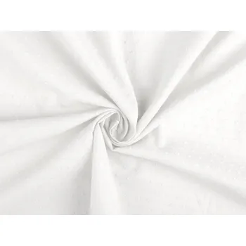 Bavlněná látka / plátno s nopky Balení: 1 m, Varianta: 1 Off White - 8596475431286