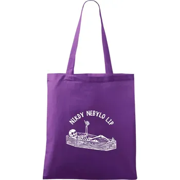 Nikdy nebylo lip - Taška bavlněná - 42 x 38 cm ( Fialová )