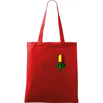 Prší - Žaludy - Taška bavlněná - 42 x 38 cm ( Červená )