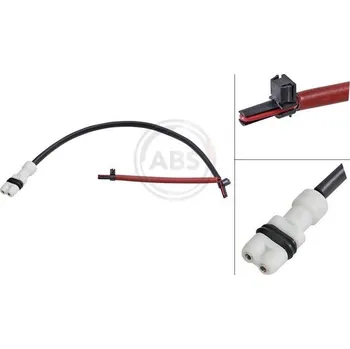 Brzdová destička Výstražný kontakt, opotřebení obložení A.B.S. 39658